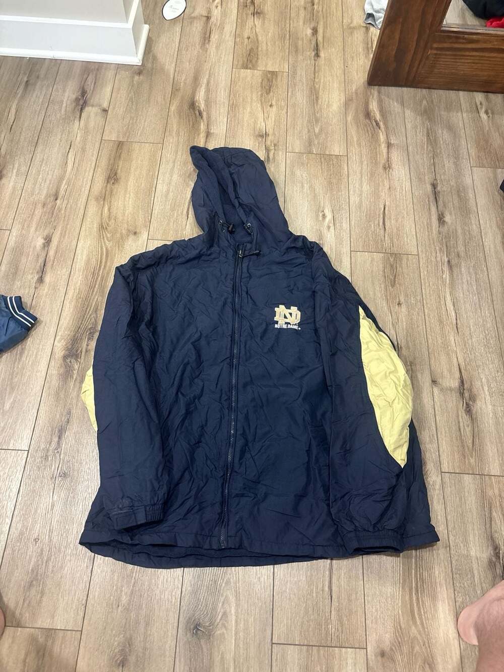 Vintage Crable Sportswear Notre Dame Fighting Irish Windbreaker Jacket 2XL